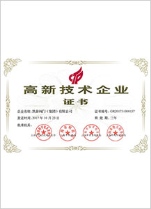 高新技術(shù)企業(yè)證書(shū)